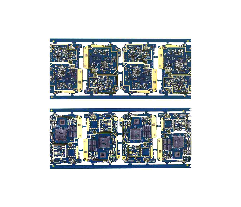 PCB circuit board covered with shadowless adhesive.China PCB production manufacturer